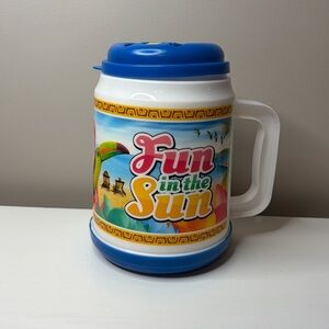 Berk 32oz Mini Tanker Fun In The Sun Beverage Jug Refillable Parrot Flamingo